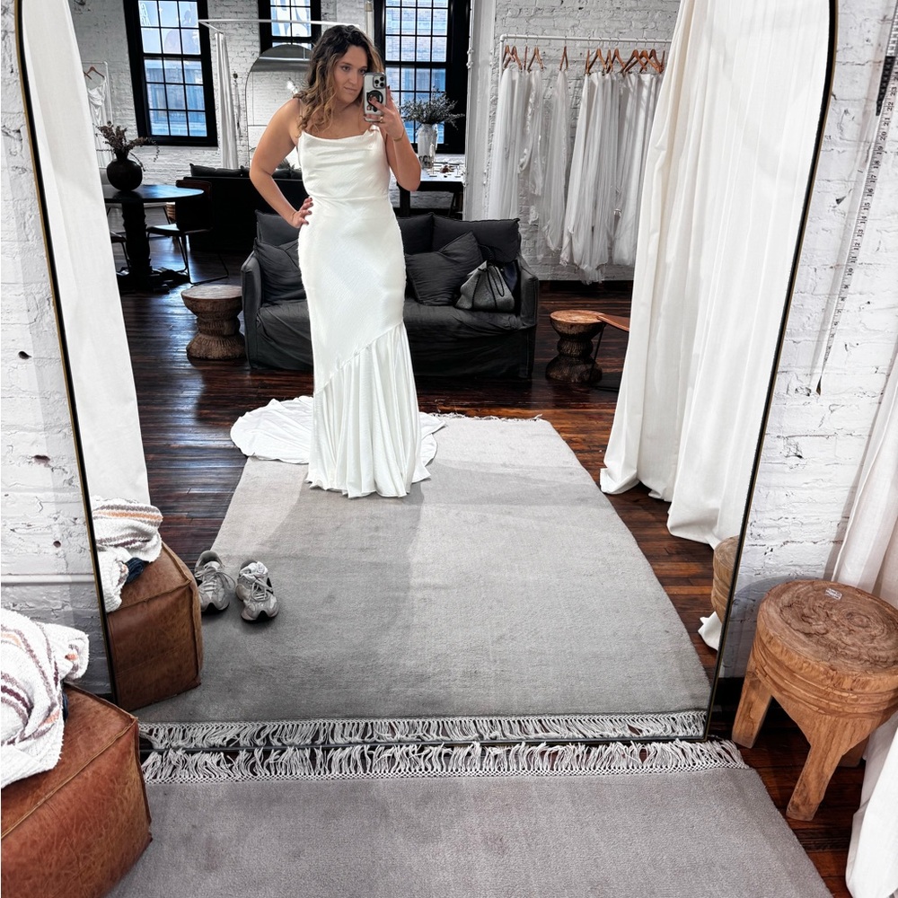 Grace Loves Lace White Satin Mermaid Wedding Dress